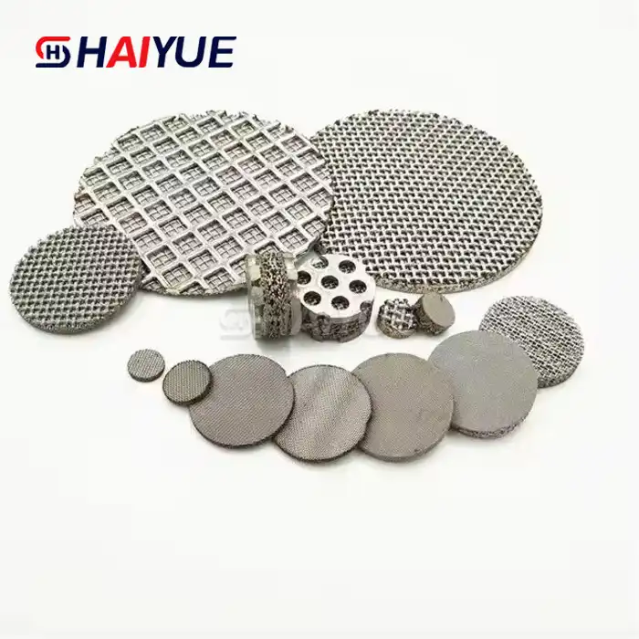 Titanium sintered metal wire mesh filter