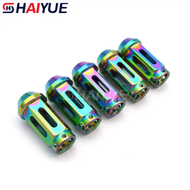 Side hole hollow car wheel nut