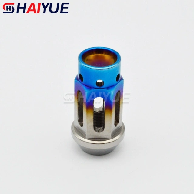 Side hole hollow car wheel nut