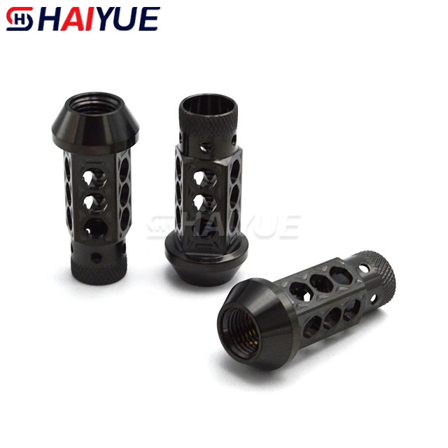 Non-slip knurled hollow car wheel nut