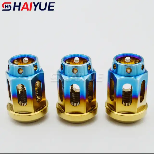 Spherical open hollow automobile wheel nut