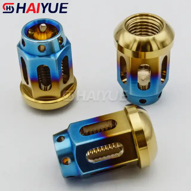 Spherical open hollow automobile wheel nut