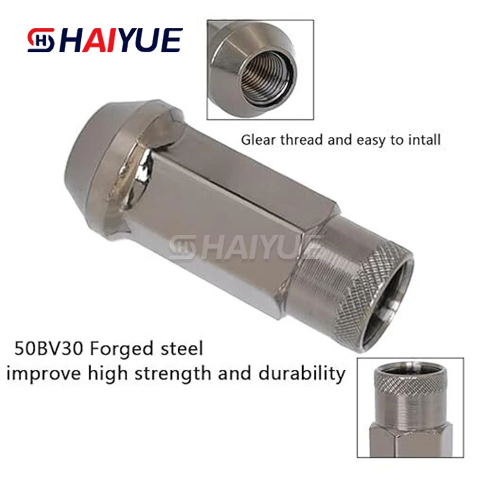 Titanium Wheel Lug Nut With Polished Titanium Wheel Lug Nut With Polished
