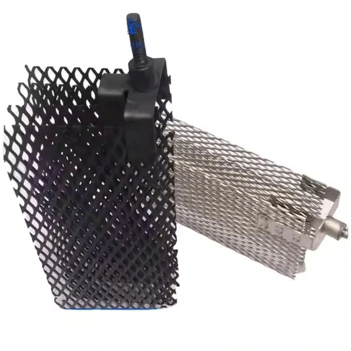 Swirl electrolytic titanium anodes