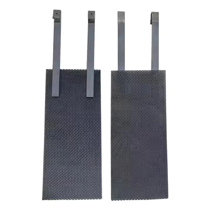 Titanium anode for electrocatalytic zinc sulfide Titanium anode for electrocatalytic zinc sulfide