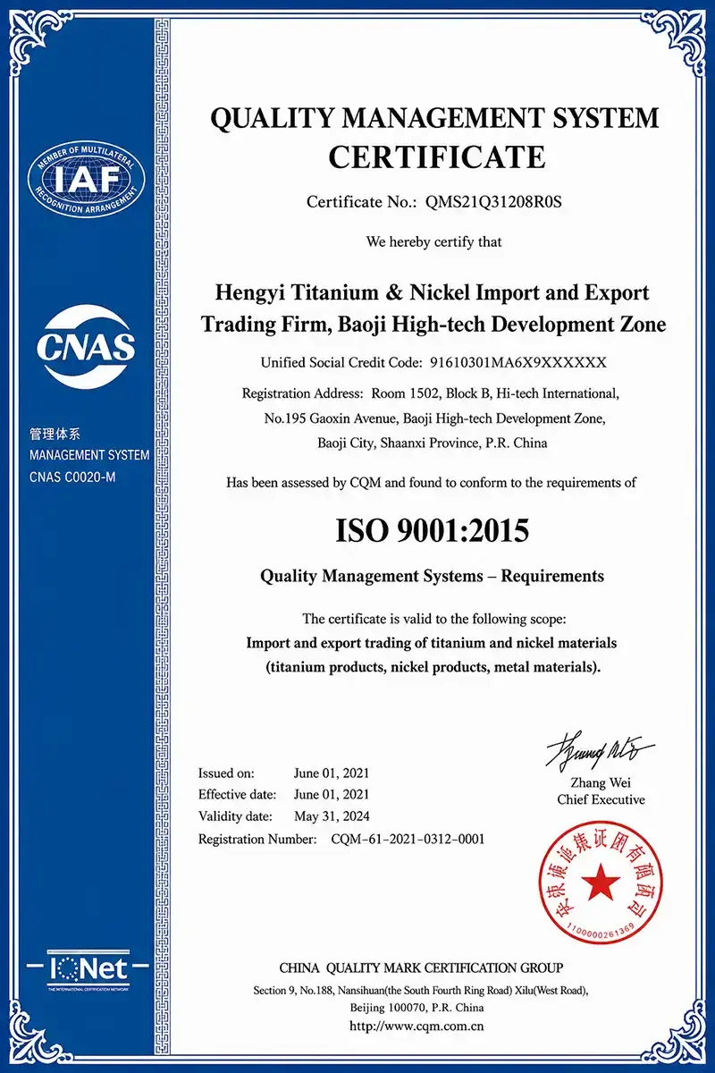 ISO 9001:2015 ISO 9001:2015