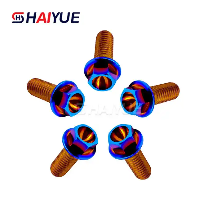 Titanium Hex Flange Shoulder Bolt