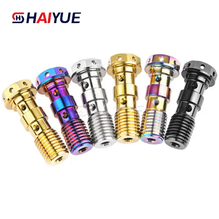 Gr5 Titanium Brake Double Banjo Bolt