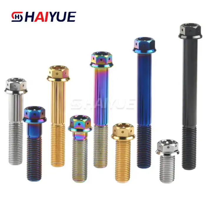 DIN6921 M6 Titanium Hex Flange Bolts Race Spec Bolt