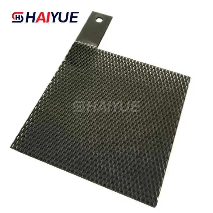 Titanium anode for manganese dioxide production