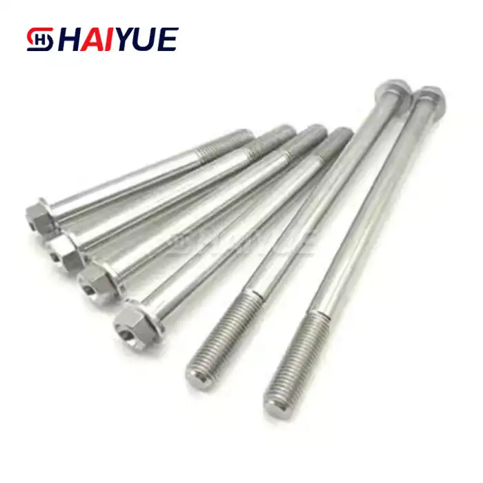 Gr5 Titanium Hex Flange Long Bolt