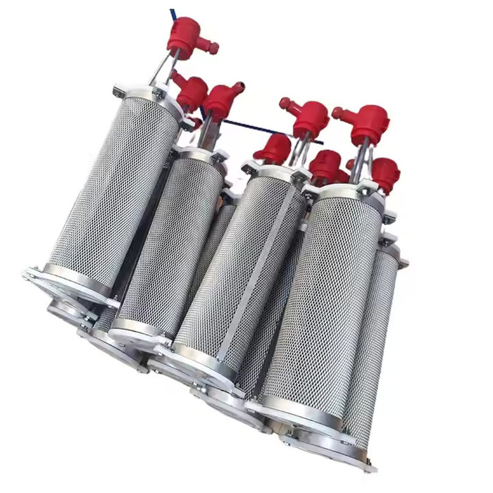 Titanium anodes mo te maimoatanga o te whakamahana i te wai rere i roto i nga tipu matū