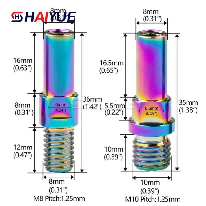 Titanium M8x1.25 Brake Post
