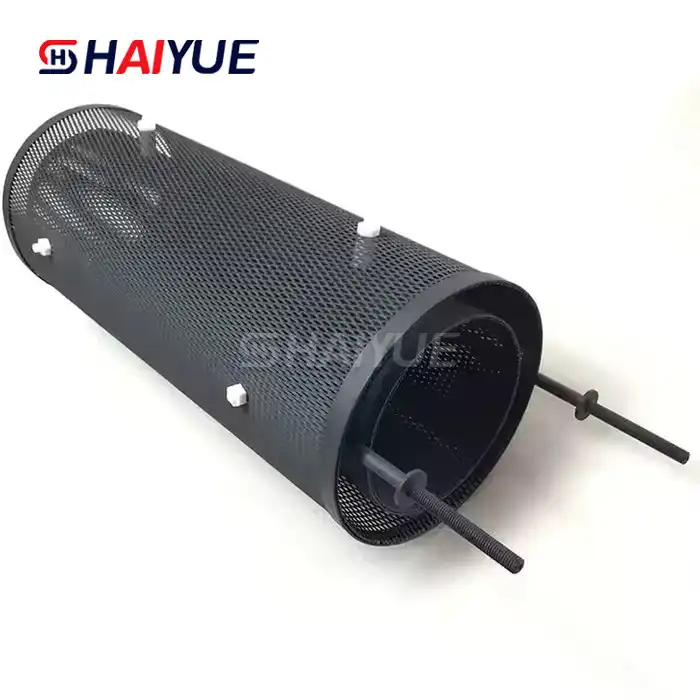 Titanium anode for electrochemical degradation of cotton pulp black liquor